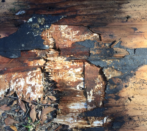 Augusta Residential Roofing. Hidden bleak rotted wood