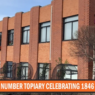 Liverpool Engineering Works. Number Topiary celebrating 1846