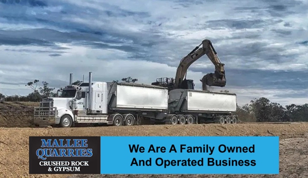 Mallee Quarries Pty Ltd - Merbein South, VIC. We Are A Family Owned And Operated Business.