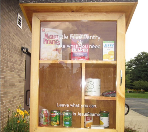 Zion Lutheran Church - Wabash, IN. Free to all food pantry located in church parking lot. Give and take as you please.