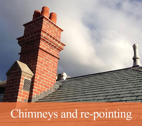 Heritage & Slate Roofing Hobart - Battery Point, TAS. Chimneys and re-pointing