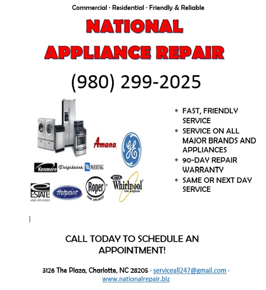 National Appliance Repair - Charlotte, NC