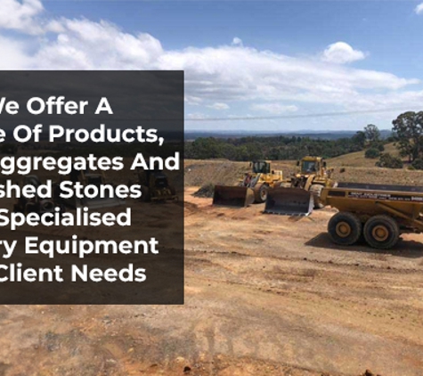 Oberon Earthmoving Pty Ltd - Oberon, NSW. We Offer A Range Of Products, From Aggregates And Crushed Stones To Specialised Quarry Equipment For Client Needs