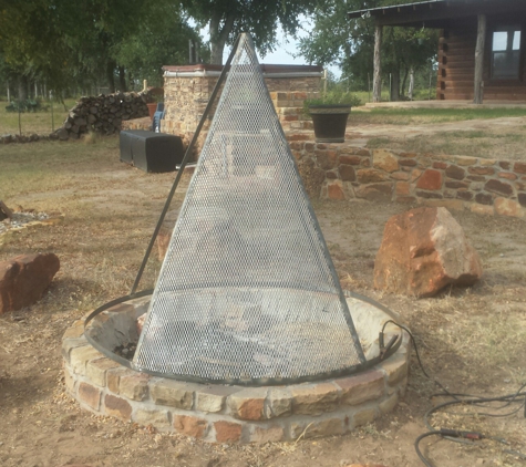 PEMBERTON WELDING - mineral wells, TX. Fire pit screen