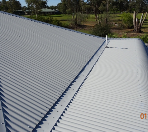Dalby Plumbing & Roofing - Dalby, QLD. Roof Construction view from above