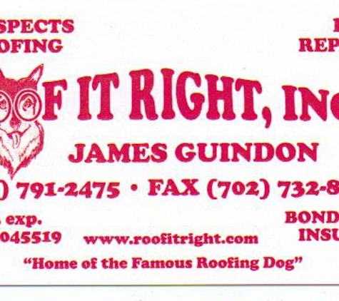 Roof It Right, Inc. - Las Vegas, NV