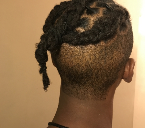 Endivo Hair Gallery - Durham, NC. His hair was dry, she used some type of white gel to slick down pieces of hair that stood up and it just looked like white flakey patches