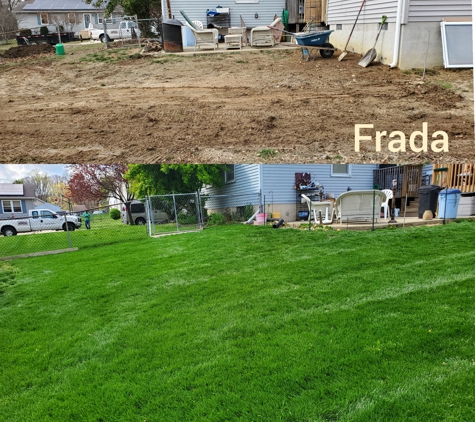 Frada Landcaping LLC - newark, DE. Sod before and after