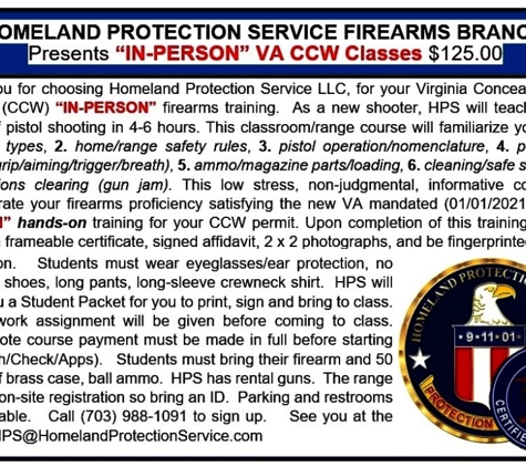 Homeland Protection Service LLC - Centreville, VA