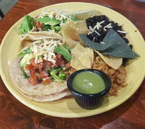 The Grain Cafe - Long Beach, CA. Two Chicken Taco Plate