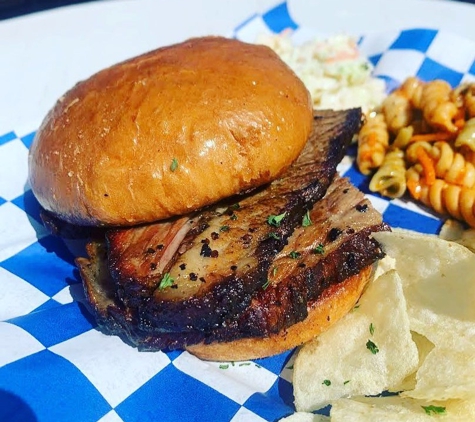 On the Bay Customs Boutique & Cafe - New Baltimore, MI. Smoked Brisket Burger