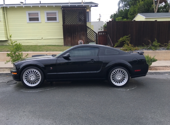 Got Detail - San Diego, CA. Mustang Roush got detailed with the works! Clay bar removing all contaminants and swirl marks, applied a paint sealant, engine bay