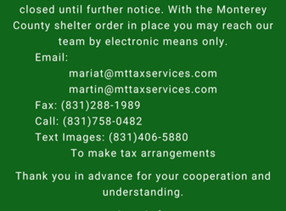 MT & Associates Tax Service Inc - Salinas, CA