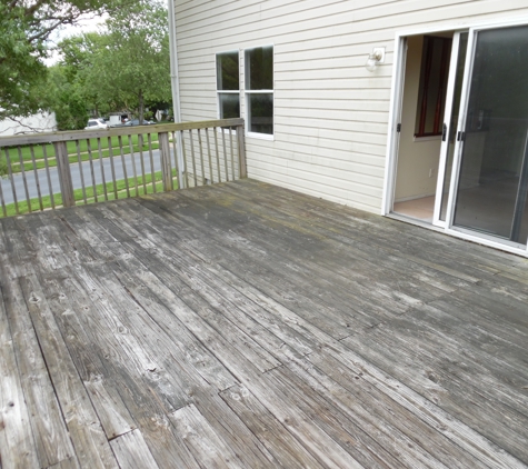 D P Moore Property Management & Development LLC-Electrical Division. Deck Before