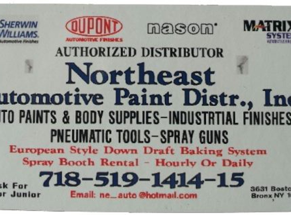 Northeast Automotive Paint Distrbtr Inc - Bronx, NY