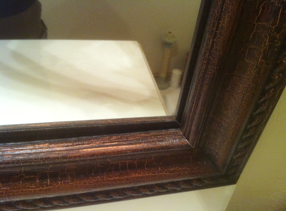 One Of A Kind Faux Finishing - Dallas, TX. Custom mirror frame