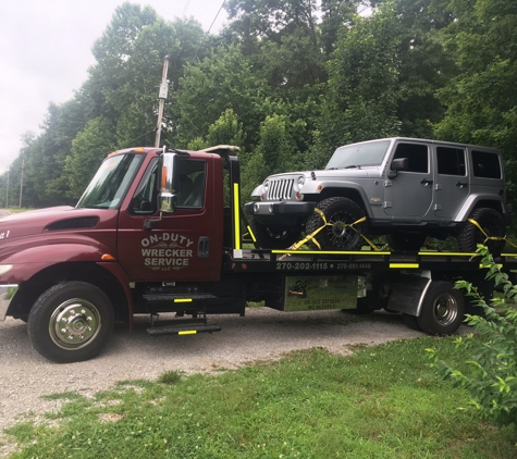 On duty wrecker service - Smiths Grove, KY