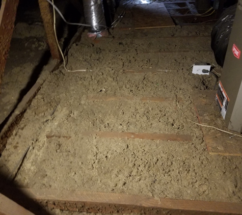 Justin Handyman Services - Pasadena, CA. (Before) This is a crawl space area between roof and ceiling.
