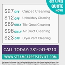 Steam Carpet Service in Houston TX - Carpet & Rug Cleaning Equipment & Supplies