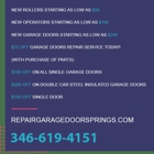 Repair Garage Door Springs