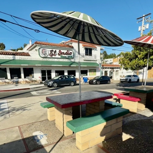 El Indio Mexican Restaurant - Sanford, FL. Outdoor seats across the street. June 2024