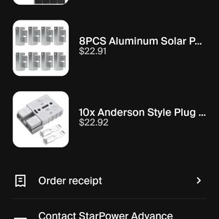 StarPower Advance Solar Technology - Coonamble, NSW. what I ordered