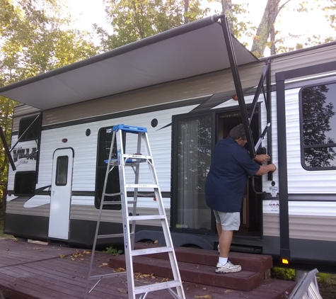 Chris' Rv Repair, llc - Cohasset, MN. Repair of electric Dometic awning