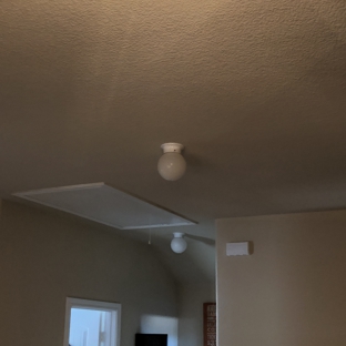 Absolute Electric LLC - Burleson, TX. Before LED flush light install.