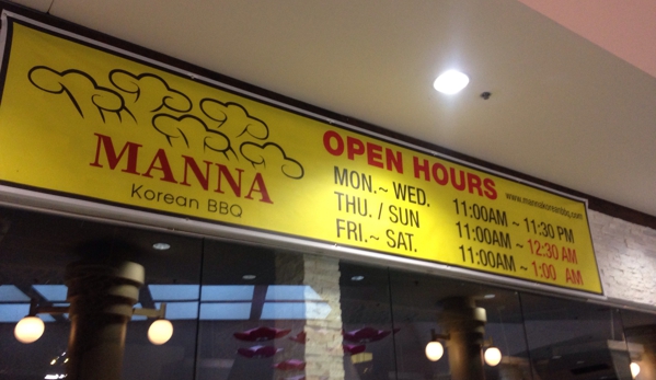 Manna Korean BBQ - Los Angeles, CA. Hours