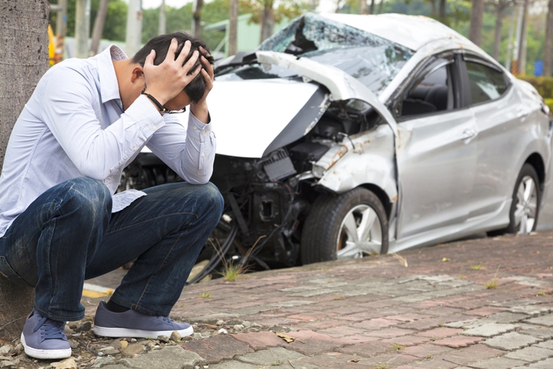 Auto salvage yards will buy cars that are no longer drivable after an accident. 
