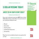 5 Dollar Resume Today - Resume Service