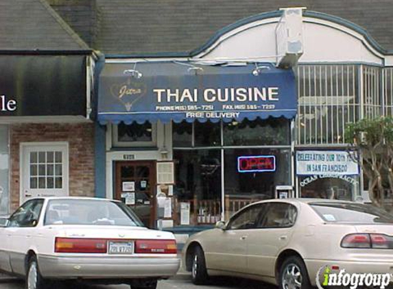 Jitra Thai Cuisine - San Francisco, CA