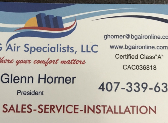 B&G Air Specialists - Longwood, FL