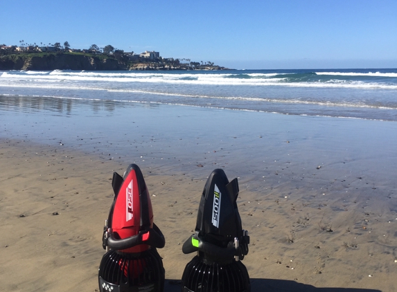 Sd Seascooters - San Diego, CA. Using the seascooters in La Jolla shores