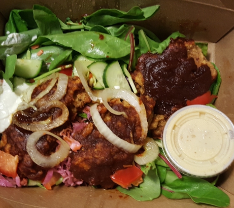 Quickie Too - Tacoma, WA. Crazy BBQ Seitan Salad