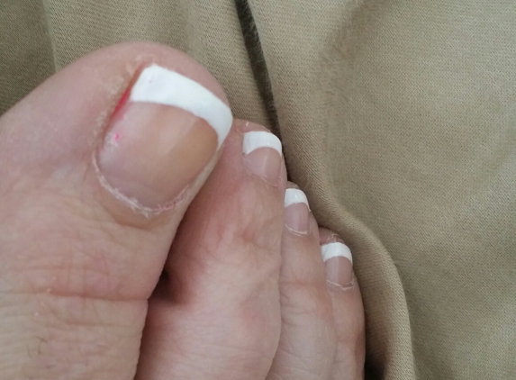 Happy Nails & Spa - Lancaster, CA. This is 8 hours ago why do I still have old polish on my toes .... I get my feet done every 4 weeks for 20 years figured I'd try a new place .. Extremely unfriendly and I'm UNHAPPY Nails !