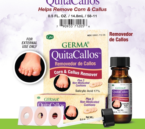 Germa Products - Miami, FL. 58-11 Germa® Quita Callos / Corn & callus remover - 0.05oz