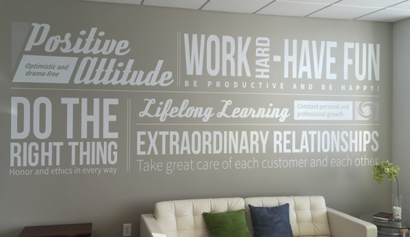 Revolution Group - Westerville, OH. Core values wall mural