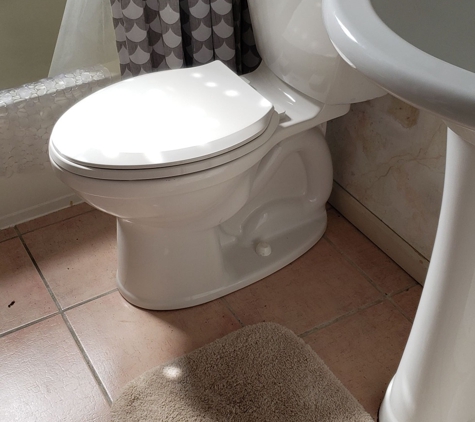 A Buckeye Rooter Service - Columbus, OH. install of a new toilet.
