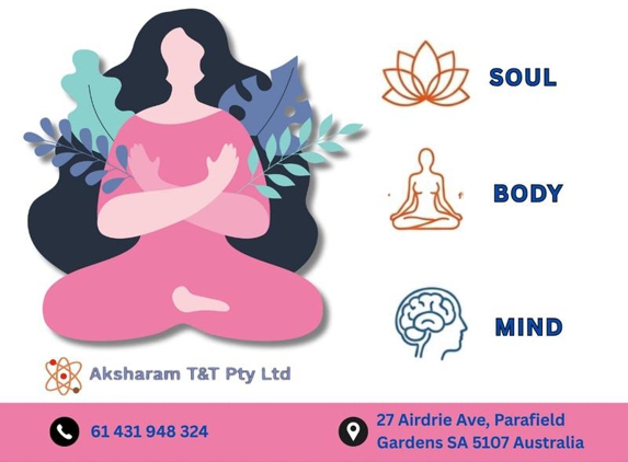 Aksharam T&T Pty. Ltd. - Parafield Gardens, SA. Holistic Physiotherapy Adelaide