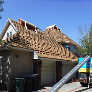 Sierra Roofing and Solar - Dublin, CA. Exposed roof being prepped for plywood