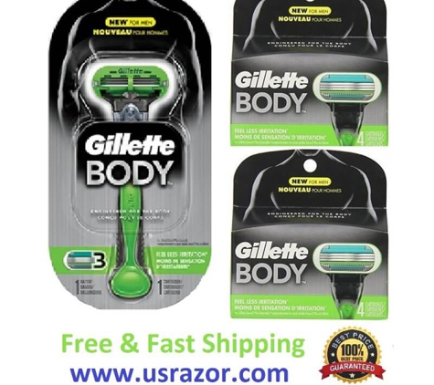 Usrazor.com - Santa Clara, CA. Gillette Mach 3 Razor Cartridges