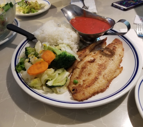 Baccali Cafe & Rotisserie - Alhambra, CA. Sole Fillet with Tomato Sauce ($11.95)