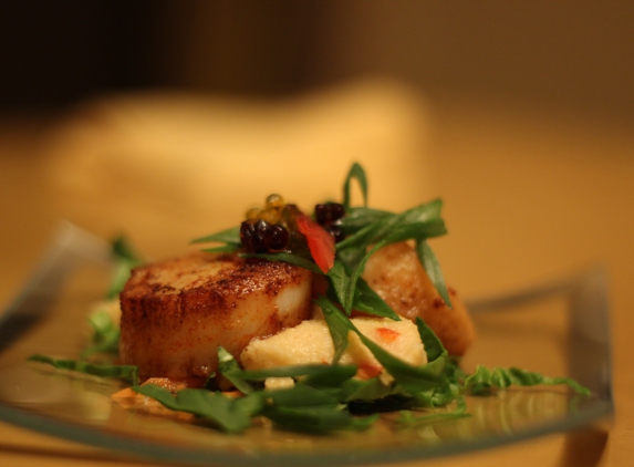 Culinary Creations by Todd Chase - Houston, TX. Sea Scallops & Polenta
