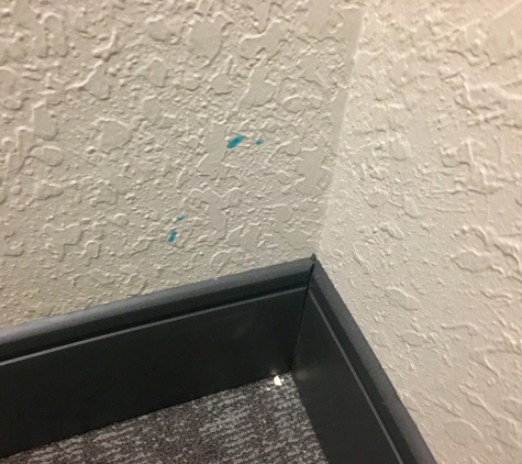 Best Western - Houston, TX. Dirty walls.