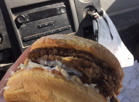 The  Big Chill - Berwick, LA. Double meat cheese burger, home made