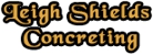 Leigh Shields Concreting. Logo
