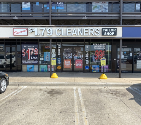 Discount Cleaners - Irving, TX. Discount Cleaners front reserved parking area