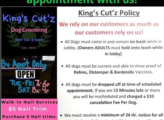 King's Cut'z Professional Dog Grooming - Delaware, OH