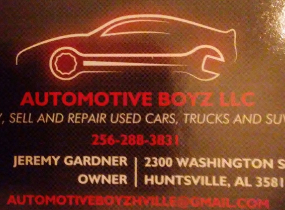 Automotive Boyz - Huntsville, AL. Great Man
Great Service